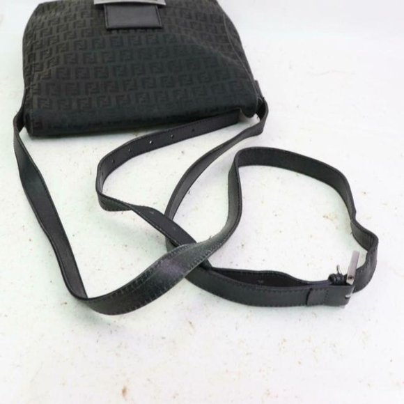 Fendi Crossbody Mamma Forever Black Zucchino Print Canvas And Leather - Picture 7 of 9